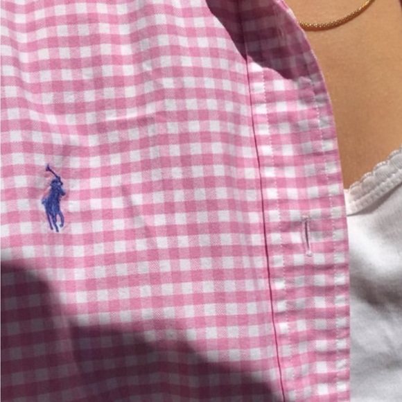 Ralph Lauren Pink Gingham Men’s Shirt-perfect for stylish girls - size L - Picture 8 of 12